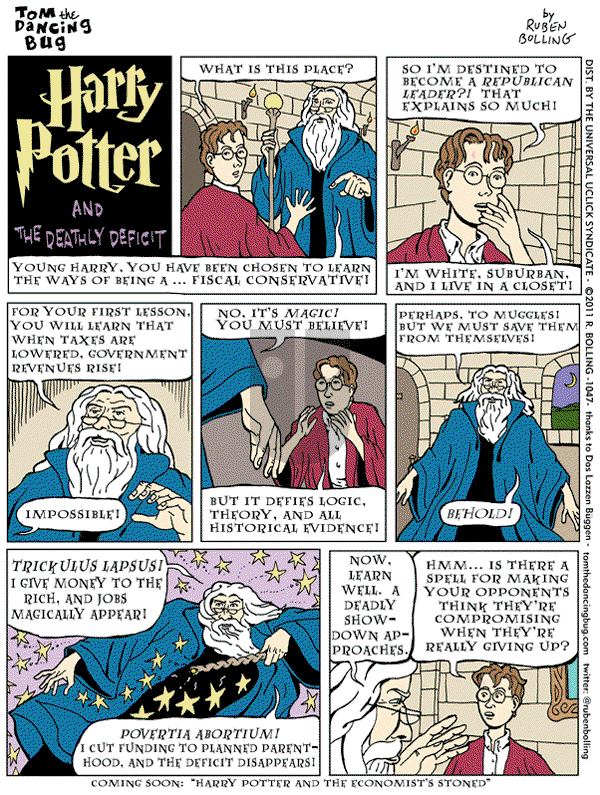 Tom the Dancing Bug on Friday July 22, 2011 Comic Strip