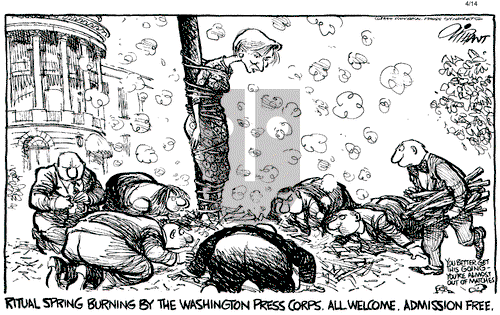 Pat Oliphant on Thursday April 14, 1994 Comic Strip