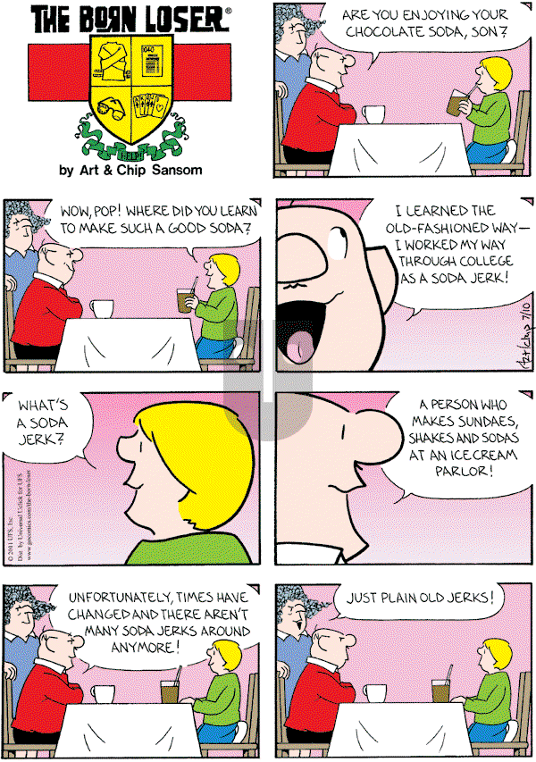 The Born Loser on Sunday July 10, 2011 Comic Strip