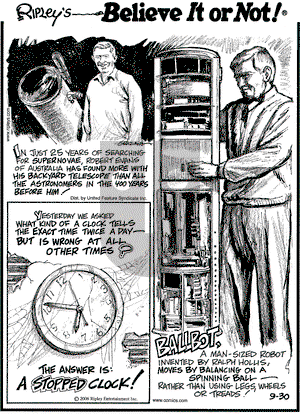 Ripley's Believe It or Not on Saturday September 30, 2006 Comic Strip