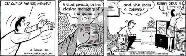 Fred Basset on Saturday October 26, 2002 Comic Strip