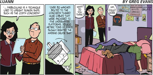 Luann on Sunday May 3, 2015 Comic Strip