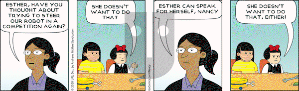 Nancy on Saturday March 28, 2020 Comic Strip