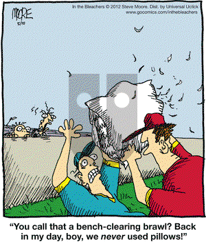 In the Bleachers - Thursday May 10, 2012 Comic Strip