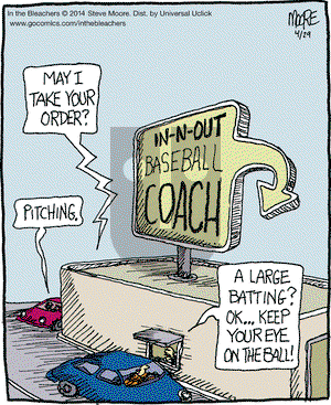 In the Bleachers on Tuesday April 29, 2014 Comic Strip
