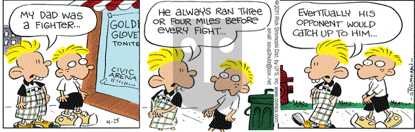Soup to Nutz - Old on Monday April 25, 2011 Comic Strip