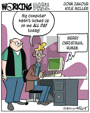 Working Daze on Friday December 24, 2004 Comic Strip