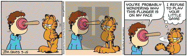 Garfield on Tuesday March 16, 2004 Comic Strip