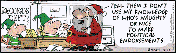 Frank and Ernest on Thursday December 24, 2015 Comic Strip