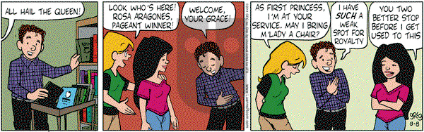 Luann on Monday August 8, 2011 Comic Strip