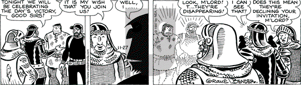 Alley Oop on Thursday November 27, 1997 Comic Strip