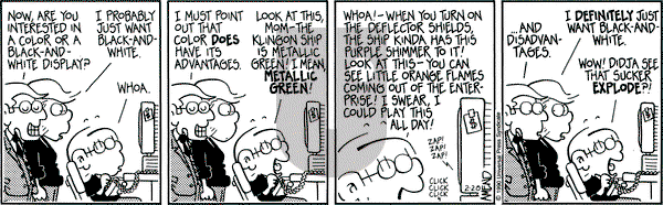 FoxTrot on Tuesday February 20, 1990 Comic Strip