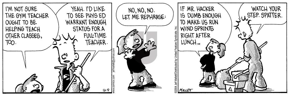 Frazz - Thursday December 9, 2004 Comic Strip