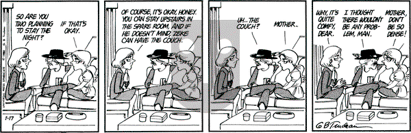 Doonesbury on Thursday January 17, 1980 Comic Strip