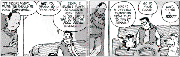 Get Fuzzy on Friday December 22, 2000 Comic Strip