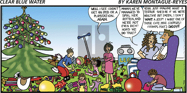 Clear Blue Water on Sunday December 25, 2005 Comic Strip