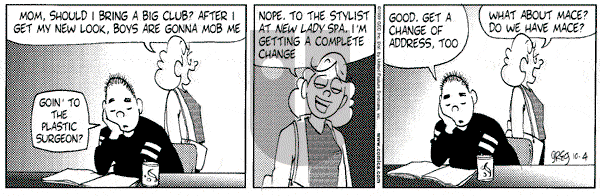 Luann on Monday October 4, 1999 Comic Strip