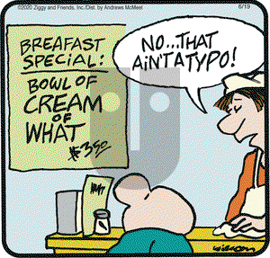 Ziggy on Friday June 19, 2020 Comic Strip