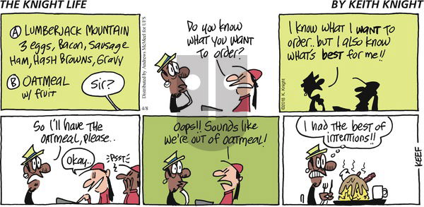 The Knight Life on Sunday April 8, 2018 Comic Strip
