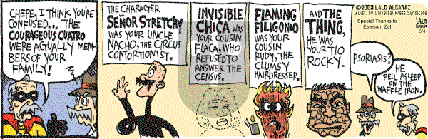La Cucaracha on Thursday August 4, 2005 Comic Strip