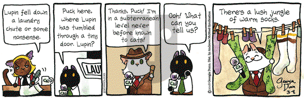 Breaking Cat News on Thursday March 8, 2018 Comic Strip