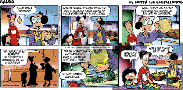 Baldo - Sunday November 24, 2002 Comic Strip