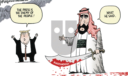 Robert Ariail on Monday October 15, 2018 Comic Strip