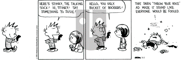 Calvin and Hobbes on Wednesday September 2, 2015 Comic Strip