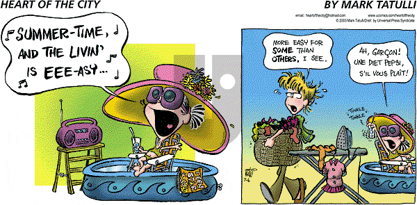 Heart of the City on Sunday July 6, 2003 Comic Strip