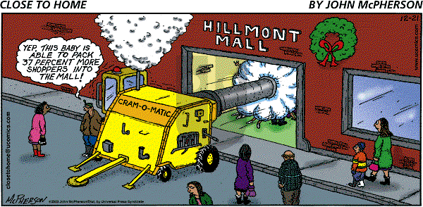 Close to Home on Sunday December 21, 2003 Comic Strip