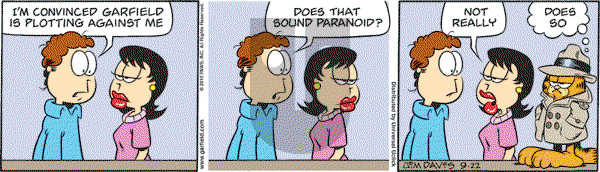Garfield - Wednesday September 22, 2010 Comic Strip