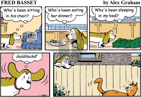 Fred Basset on Sunday April 5, 2009 Comic Strip