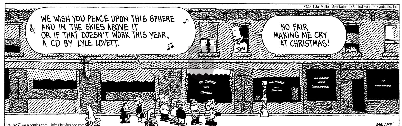 Frazz - Tuesday December 25, 2001 Comic Strip