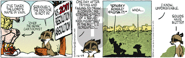 Over the Hedge on Thursday December 29, 2011 Comic Strip