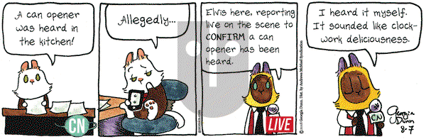 Breaking Cat News on Tuesday August 7, 2018 Comic Strip