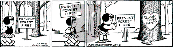 Nancy on Tuesday September 2, 1969 Comic Strip