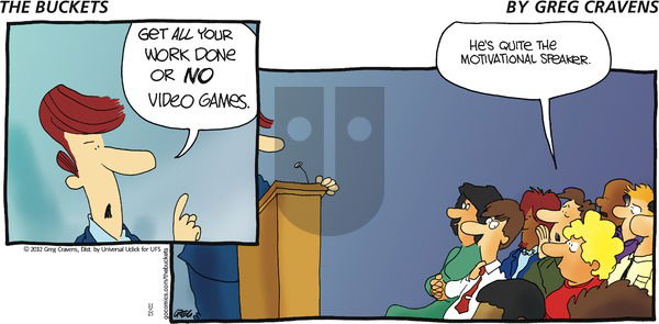 The Buckets on Sunday November 25, 2012 Comic Strip