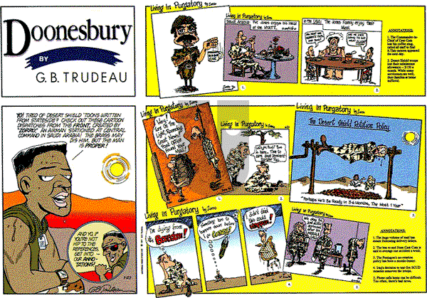 Doonesbury on Sunday January 27, 1991 Comic Strip