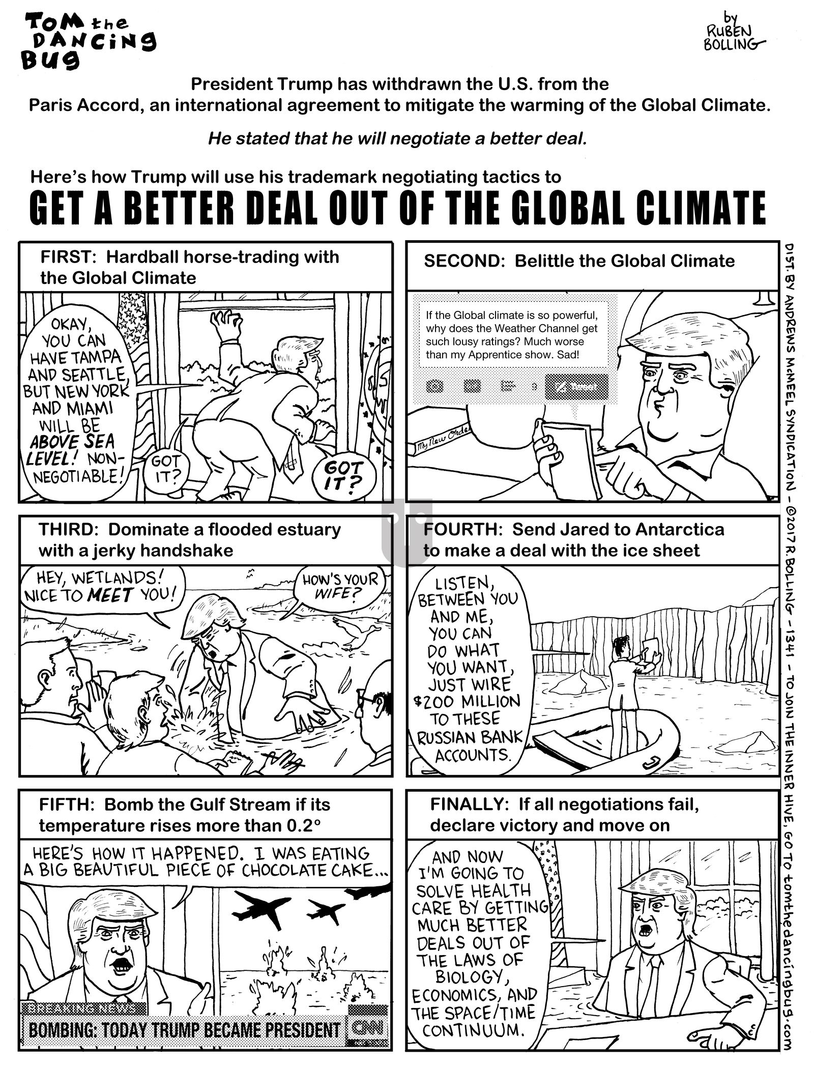 Tom the Dancing Bug - Monday June 5, 2017 Comic Strip