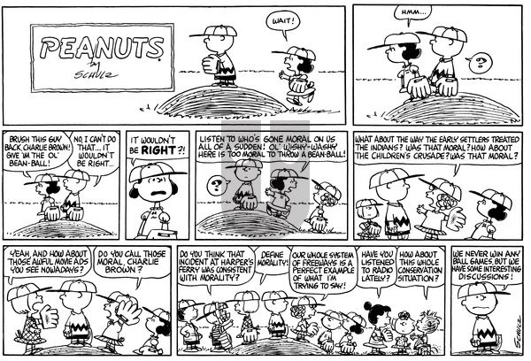 Peanuts on Thursday April 9, 1970 Comic Strip
