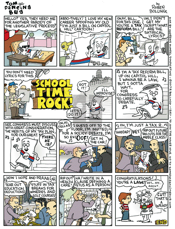 Tom the Dancing Bug on Friday December 15, 2017 Comic Strip