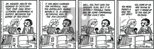 Doonesbury on Wednesday April 4, 1979 Comic Strip