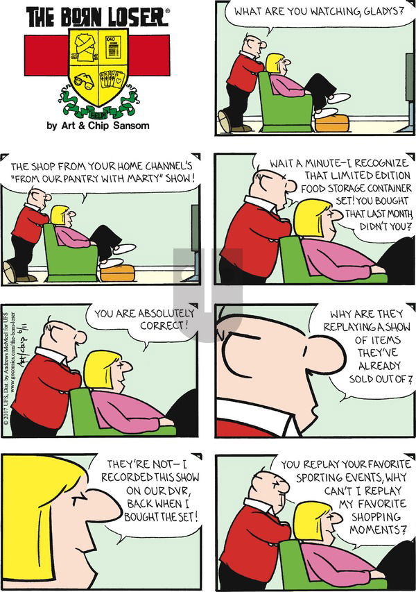 The Born Loser on Sunday June 11, 2017 Comic Strip
