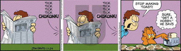 Garfield on Saturday November 24, 2012 Comic Strip
