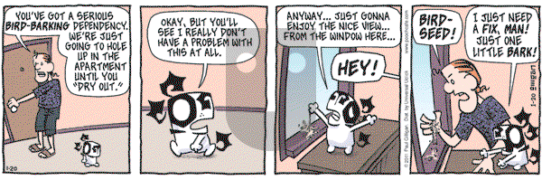 Pooch Cafe on Thursday January 20, 2011 Comic Strip