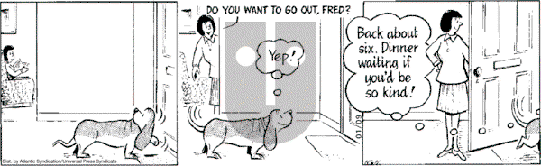 Fred Basset on Wednesday January 9, 2008 Comic Strip