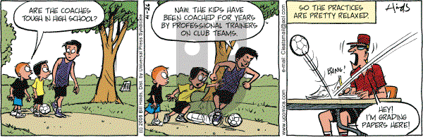 Cleats - Wednesday April 26, 2006 Comic Strip