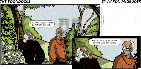 The Boondocks on Sunday November 25, 2012 Comic Strip