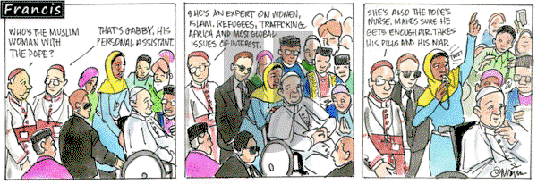 Francis on Monday September 9, 2024 Comic Strip