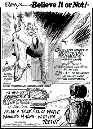 Ripley's Believe It or Not on Monday October 2, 2006 Comic Strip